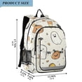 thumbnail image 2 of FORMRS Unisex School Backpack 17" Student Travel Bag with Laptop Compartment, Halloween Happy Ghosts, 2 of 7