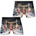 thumbnail image 3 of Happy New Year 2026 Basset Hound Holiday Balloons Party Snow All Over Print Boxer Briefs Underwear for Men Dad Bassets Dog Breed Lovers Gifts Idea - 13018, 3 of 6