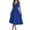 Blue, variant on Women's Christmas Dress Sleeveless Midi Flare Vintage Cocktail Wedding V Neck Party A Line Maxi Dresses