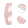 thumbnail image 2 of Unique Bargains 1 Pc Durable Marble Hair Comb Pink White Acetate Sheet, 2 of 5