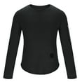 thumbnail image 4 of Wyobmus Mens Long Sleeve T-Shirt Slim Fit Crewneck Pullover Lightweight Soft Base Shirt Top Black, 4 of 4
