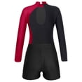 thumbnail image 5 of inhzoy Girls Long Sleeve Glitter Gymnastics Leotards with Shorts Outfits, 5 of 5