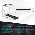 thumbnail image 2 of Yardi Yard 3-in-1 Folding Treadmill with Large Desk and LCD Display-White, Treadmill for Walking & Running, 2 of 9