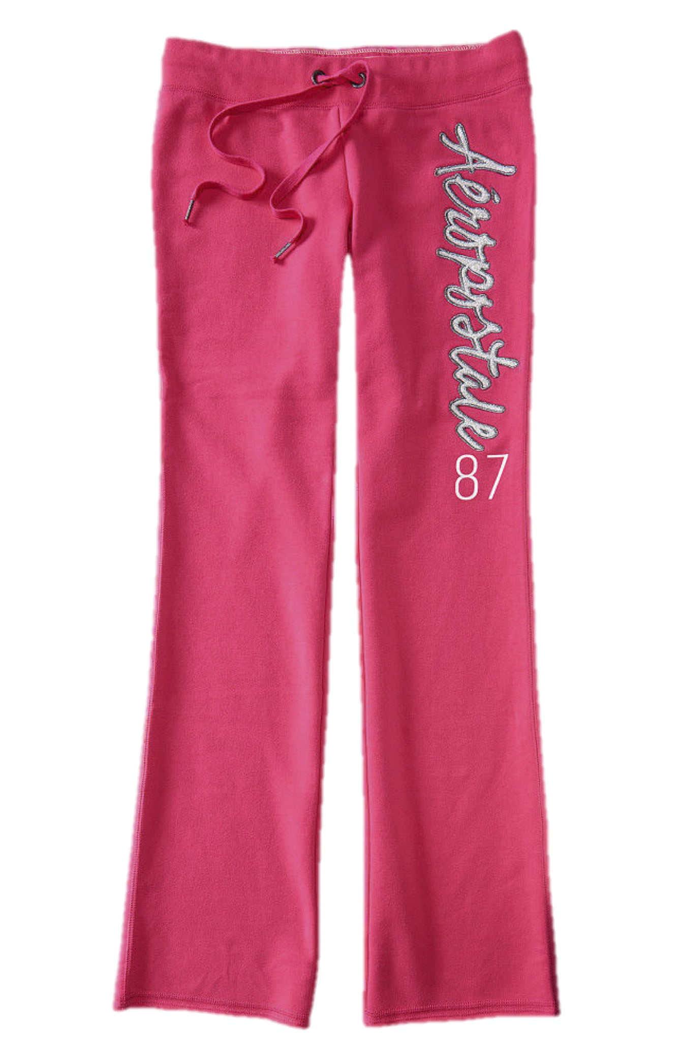 Aeropostale Womens Fit and Flare Sweatpants Glitter Bling 