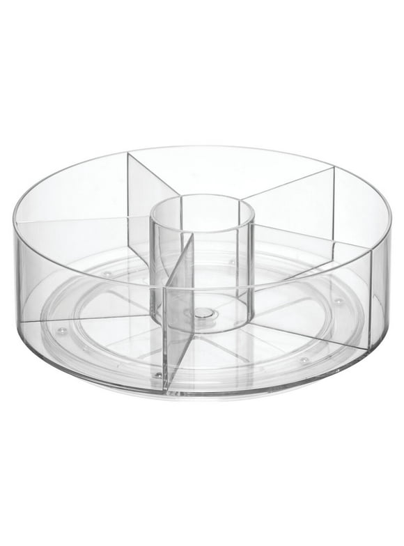 iDesign, Spinning Cabinet Organizer, Clear, 5 Compartments