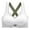 White, variant on Yammkia Sport Bras for Women Sports Bras for Women Gym Yoga Crop Tops Workout Running Athletic Tank Built in Support Padded Bra Longline (Green,L)