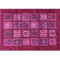 thumbnail image 1 of Ahgly Company Indoor Rectangle Abstract Pink Modern Area Rugs, 5' x 7', 1 of 4