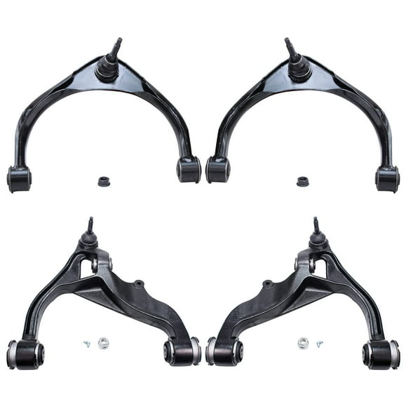 Detroit Axle - 4pc Front End Control Arms Kit for 09-18 Dodge Ram 1500, 2019 Ram 1500 Classic, Upper & Lower Control Arms w/Ball Joints 2010 2011 2012 2013 2014 2015 2016 2017 Replacement