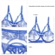 thumbnail image 5 of Conjuntos de lencería de liga de encaje para mujer Conjunto de ropa interior de encaje bordado con correas de hombro ajustables para lunas de miel, 5 of 6