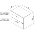 thumbnail image 5 of Bush Business Furniture 2-Drawer Lat File Cabinet Locking Letter/Legal Sand Oak 35.67" OFF136SOSU, 5 of 9