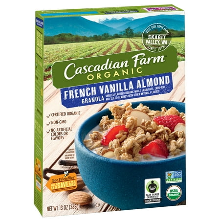 cascadian granola farm cereal almond vanilla organic oz french