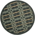 thumbnail image 4 of SAFAVIEH Martha Stewart Thalia Colorweave Plaid Area Rug, Wrought Iron Navy, 6' x 6' Round, 4 of 6