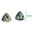 thumbnail image 5 of Ocean's Charm Triangle Button Shaped Mosaic Abalone Shell Stud Earrings, 5 of 5