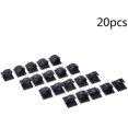 thumbnail image 4 of Cable clamp/Fixing clamp 20pcs Black Self-Adhesive Wire Clip Fixer Holder Cable Holder Rectangle Plastic Mount Clamp Network Office Cable The Workmanship is Durable and Easy to use, 4 of 4