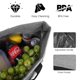 thumbnail image 4 of Bolsa Térmica CIVJET Aislada de 39L para Compras, Viajes y Pizza Gris, 4 of 9