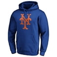 thumbnail image 2 of Men's Royal New York Mets Cooperstown Collection Huntington Logo Fitted Pullover Hoodie, 2 of 3