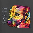 thumbnail image 5 of Wild Bobby Dean Russo A Dog Wags Its Tail With Its Heart Gratitude Pitbull Dog Lover Women Graphic Tee, Charcoal, 3X-Large, 5 of 5