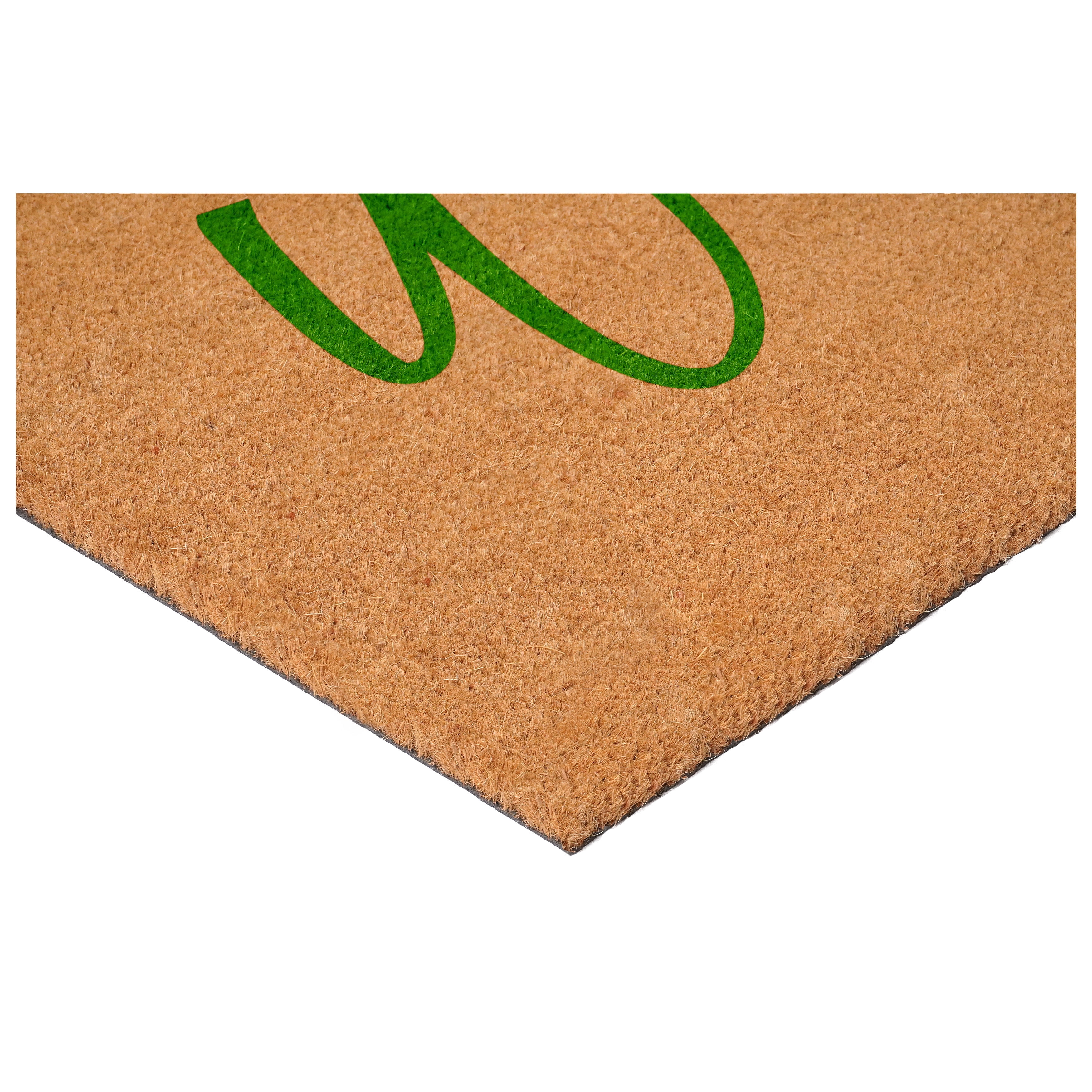 Calloway Mills 116212436 Cursive Welcome Doormat, 24" x 36", Green