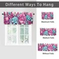 thumbnail image 6 of Succulent Botanical Printed Window Curtains Valances Watercolor Cactus Style Rod Pocket Window Valance for Living Room Bathroom Bedroom Kitchen 54 by 18 in, 1 Panel, 6 of 6