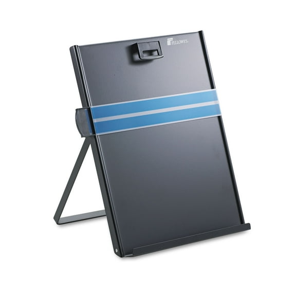 Fellowes 11053 Letter-Size Freestanding Desktop Copyholder, Stainless Steel, Black
