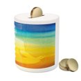 thumbnail image 3 of Colorful Piggy Bank, Gradient Colored Digital Female Human Body with Central Points Design, Ceramic Coin Bank Money Box for Cash Saving, 3.6" X 3.2", Multicolor, by Ambesonne, 3 of 4