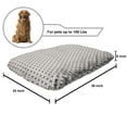 thumbnail image 2 of Sacred Geometry Pet Bed, Trellis Art Pattern of Circles Overlapping Internal Flowers, Resistant Pad for Dogs and Cats Cushion with Removable Cover, 24" x 39", Eggshell and Charcoal Grey, by Ambesonne, 2 of 4