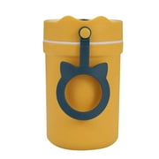 Water Cups,Plastic Cup,Solo Cups,Traveling Cup Creative Shell With Spoon Breakfast Cup Scalding Microwave Sealing Soup Cup Student Hand Water Cup Yellow