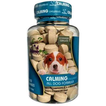 vet tryptophan chewables veterinarian developed digestion pup stress chamomile primo maximum absorption calming count dogs support health easy