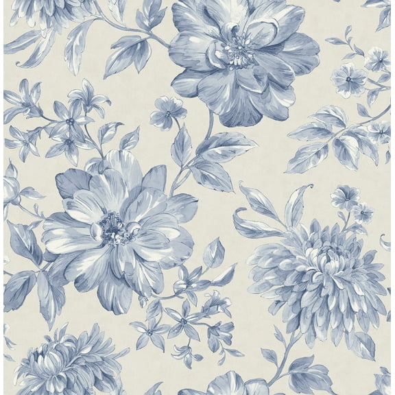 Fine Decor Gabriela Blue Floral Wallpaper