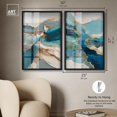 thumbnail image 5 of Gilded Coastal Whispers Duo Shadowbox Print Living Room Decor by Art Remedy, Black Frame, 24 x 36, 5 of 6