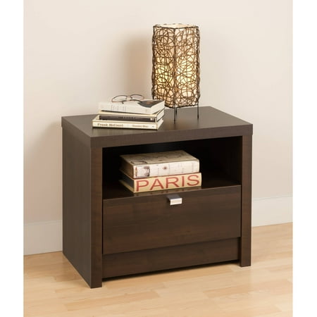 Espresso Series 9 Designer Nightstand, 1-Drawer