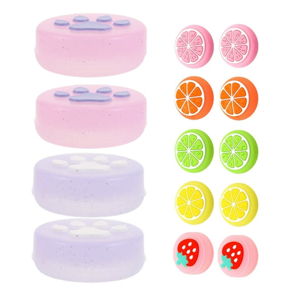 VERDANVERSE 14Pcs Thumb Grip Caps for Switch with Enhanced Grip Gaming Accessories Orange