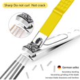 thumbnail image 4 of Ensemble de Manucure pour Hommes 16 en 1 Kit de Manucure Professionnel en Acier Inoxydable, Ensemble de Manucure pour Femmes pour Voyage Ou Maison (Jaune Citron), 4 of 5