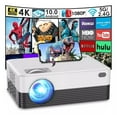 thumbnail image 1 of Salange 1080p Decoding & HD, 3500 ANSI Lumens WiFi 6 Bluetooth Projector, Screen Adaption, Auto Focus Electronic Trapezoidal Smart Projector for iOS, Android, 1 of 9