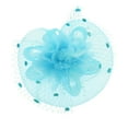thumbnail image 1 of Chic Headwear Satin Flower Mesh Veil Fascinator - Blue, 1 of 1