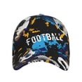 thumbnail image 2 of Daiia Football print Baseball Cap Men Women Golf Dad Hat Adjustable Original Classic Low Profile Hat Unconstructed Plain Cap, 2 of 9