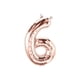 thumbnail image 1 of Globo Metalizado Gigante Forma de Numero 76 cm Celebraciones rosa, 1 of 3