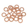 thumbnail image 1 of 20Pcs Arandela de Cobre círculo de Junta de Sellado Plana para Coche de 10x16x1,5mm, 1 of 1