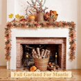 thumbnail image 5 of 6 FT Fall Garland with Lights Timer Function Automatic on/Off, 5 of 5