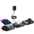 thumbnail image 2 of Cargador Inalámbrico Blackultra Negro 3 en 1 15W con Inducción Magnética para iPhone y Apple Watch, 2 of 9