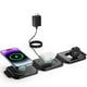 thumbnail image 2 of Cargador Inalámbrico Blackultra Negro 3 en 1 15W con Inducción Magnética para iPhone y Apple Watch, 2 of 9