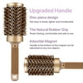 thumbnail image 6 of Marlowe 2-inch Round Barrel Natural Boar Bristle Gold Brush Hair Styler for All Types of Hair – 1.8 inch, 6 of 9