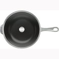 thumbnail image 3 of STAUB Cast Iron Pan with Lid 10-inch, 2.9 Quart Serves 2-3, Fry Pan, Cast Iron Skillet, Wok, Made in France, Graphite Grey, 3 of 7