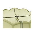 thumbnail image 5 of 9x18x13 Scalloped Bell Tassel Lampshade, Eggshell Shantung Fabric, 5 of 6