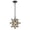 Black, variant on Moravian Star Pendant Chandelier Seeded Glass Gold Light 15 Inches