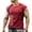 Red, variant on Mens Leisure Trend Solid Color Sports Round Neck Fitness Short Sleeve Bottoming Shirt Man T Shirt T Shirts Mens T Shirt Pack for Men