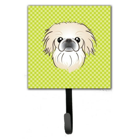Caroline's Treasures Checkerboard Pekingese Leash Holder and Wall Hook