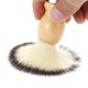 thumbnail image 3 of Brocha de afeitar para hombre, mango de madera, pelo de tejón, brocha para barba, brocha de limpieza facial, brocha de afeitar de seguridad, herramientas de barbería, accesorios de salón, 3 of 4