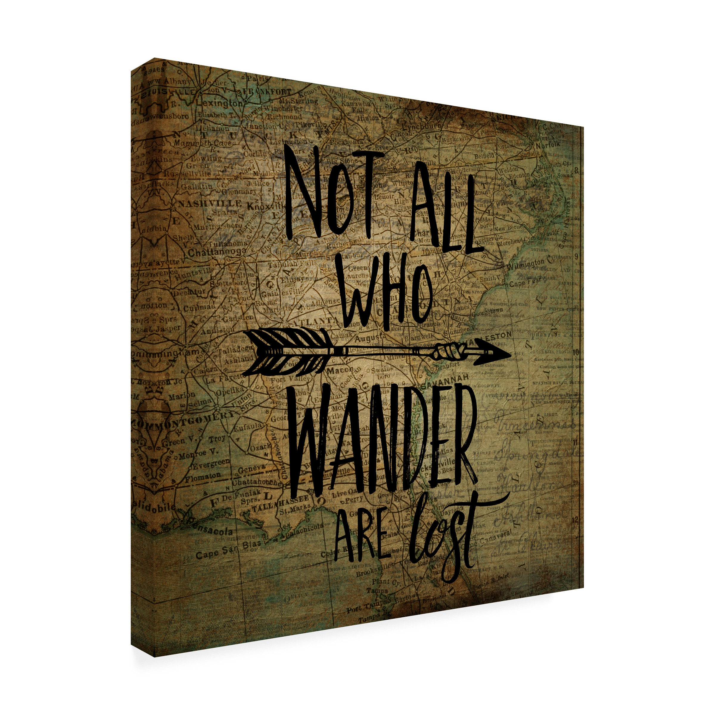 Trademark Fine Art 'Wander Are Lost' Canvas Art by Marcee Duggar
