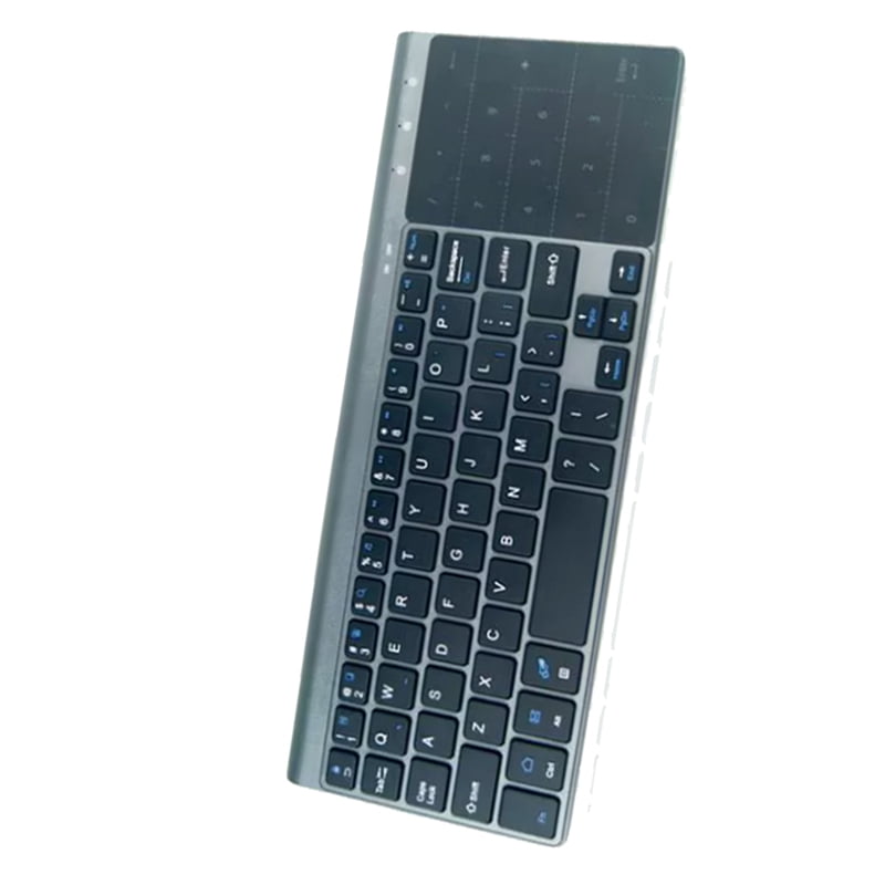 Bluetooth Wireless Mini Keyboard with Numeric Touchpad for Notebook PC Smart TV Portable 59 Keys Wireless Mini Keyboard